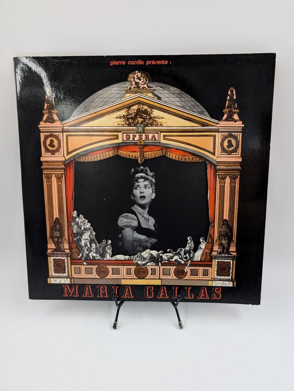 Vinyle 33 tours Maria Callas &amp; Pierre Cardin avec fourreau CD et vinyles