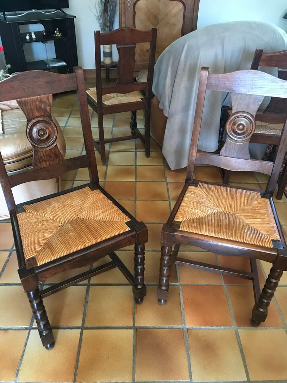 6 Chaises bois Meubles