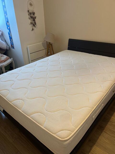 Lit sommier + matelas 100 Mondreville (78)