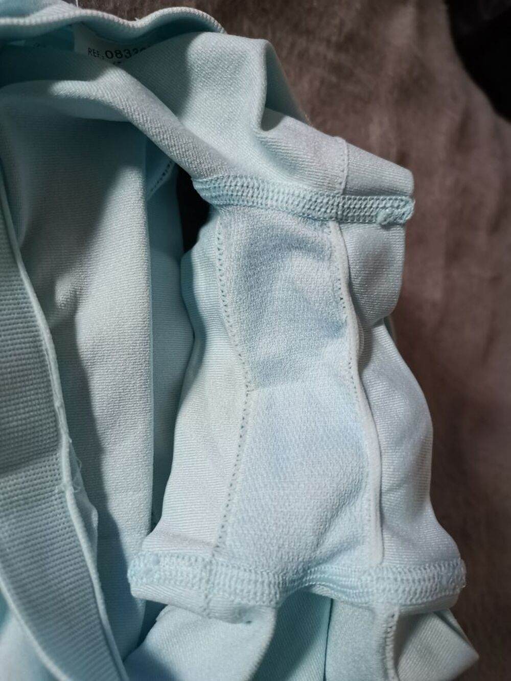 Shorty bleu clair sans marque, taille 36, neuve Vêtements