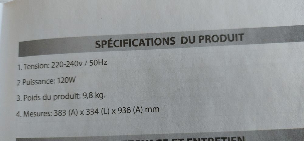 Rafraisseur d air HAVERLAND Electroménager