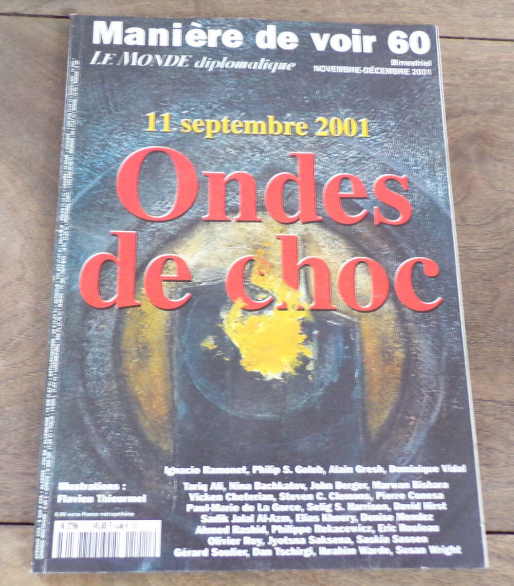 mani&egrave;re de voir 60 11 septembre 2001 ondes de choc Livres et BD