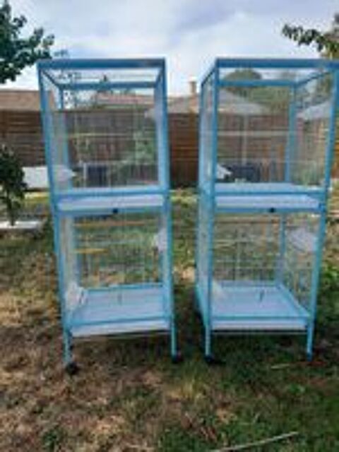   2 Cages volières avec séparation  ,pour 70e fixe chacune 