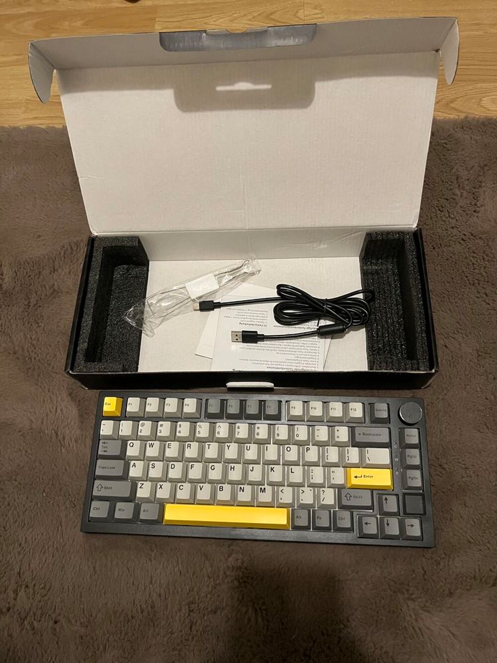 Ajazz AK820 Pro - Gris/Jaune - Neuf Matériel informatique