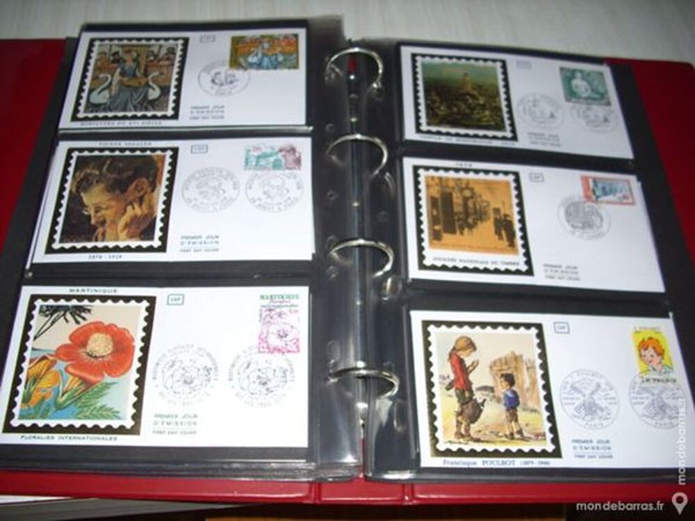 Collection Enveloppes 1er Jour sur Soie FRANCE 