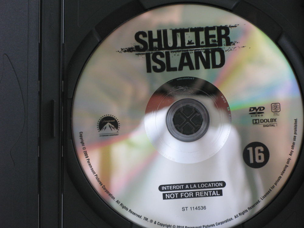 Shutter Island DVD et blu-ray