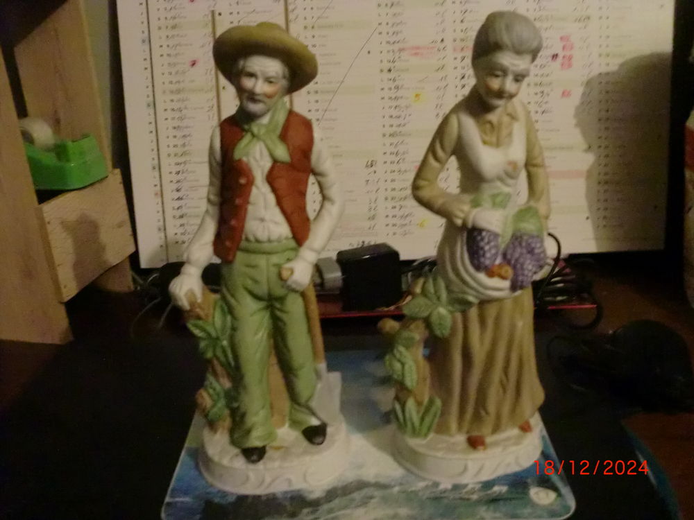 personnage en porcelaine biscuit Décoration