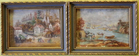 Cadres miniatures ivoire 1830-1840
époque romantique 150 Issy-les-Moulineaux (92)