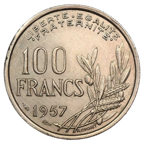 100 FRANCS  COCHET   DE 1957 TTB ++ 10 Doullens (80)