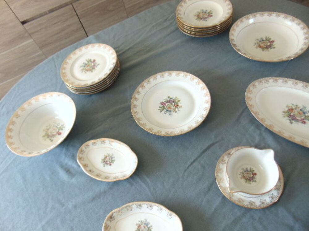 Service de table ? Porcelaine de Limoges ULLM France ? Cuisine