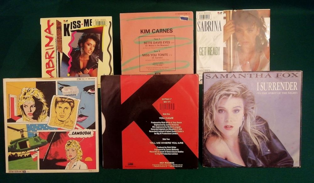 6 vinyles chanteuses anglo-saxonnes p&eacute;riode 70-80. CD et vinyles