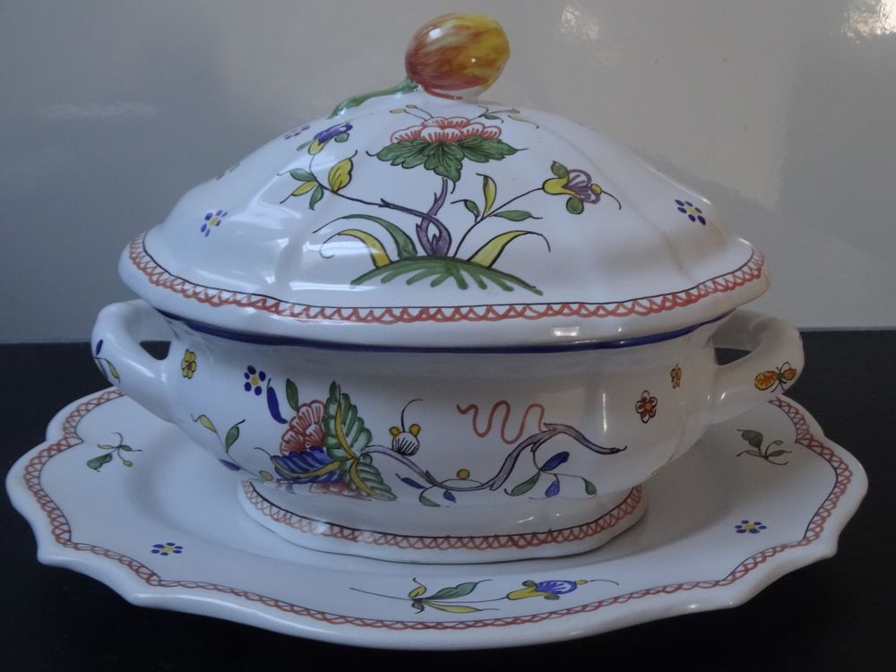 Ensemble fa&iuml;ence d&eacute;corative 3 pi&egrave;ces, neuf Décoration
