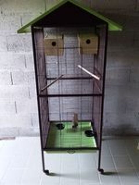   cage  oiseaux avec accessoires 
