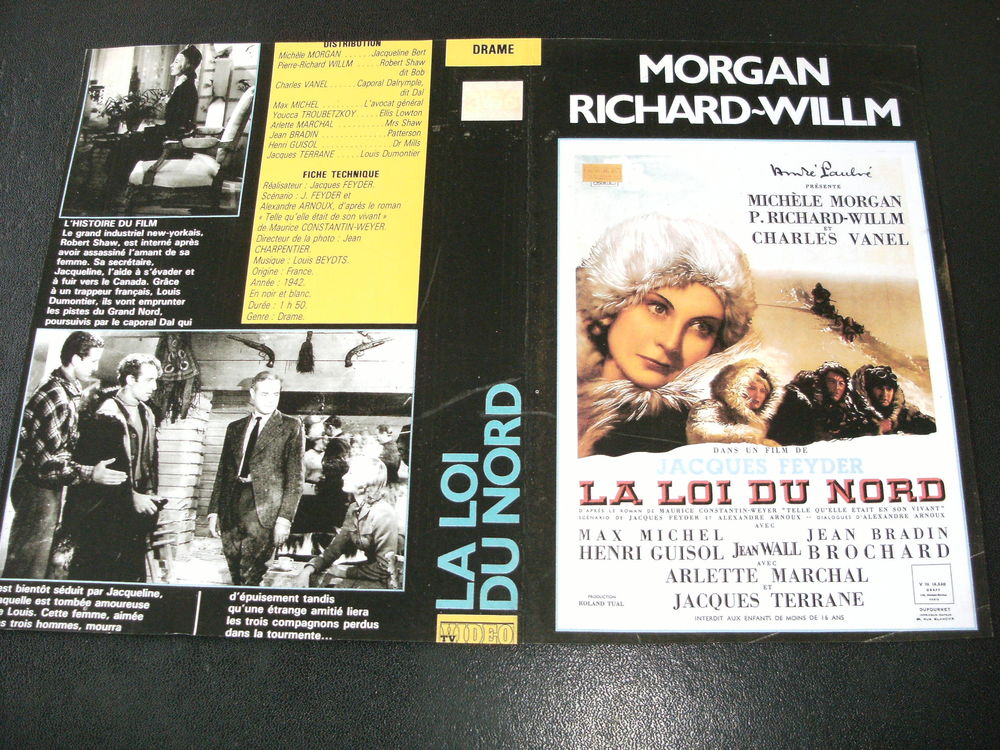 Film : " La loi du nord " DVD et blu-ray