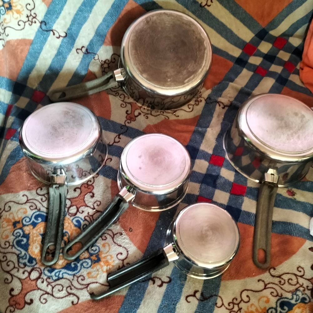 S&eacute;rie casseroles inox tout feux tr&egrave;s bon &eacute;tat Electroménager