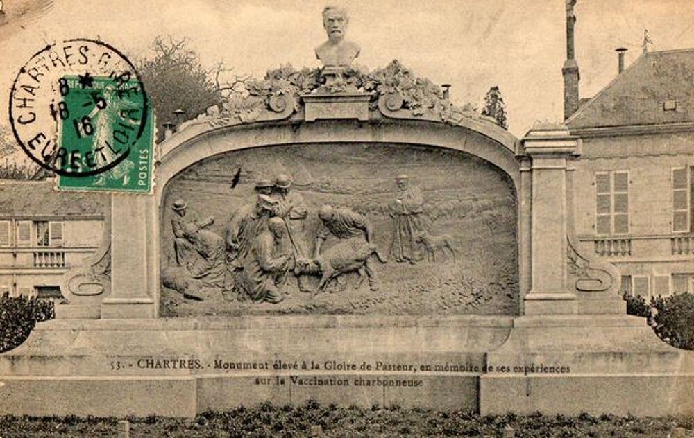 CP MONUMENT PASTEUR CHARTRES 