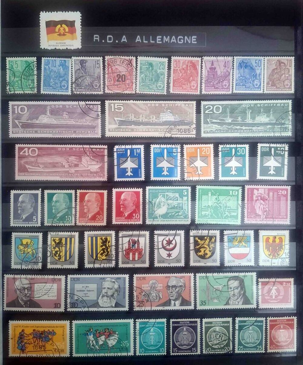 S&eacute;rie de timbres de collection d'Allemagne 2 