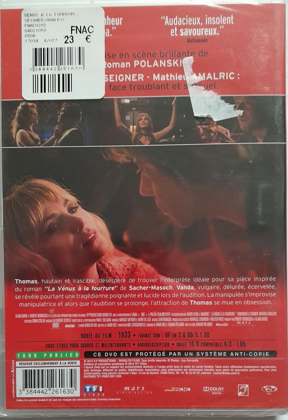 La Venus en fourrure - DVD - Neuf sous film DVD et blu-ray