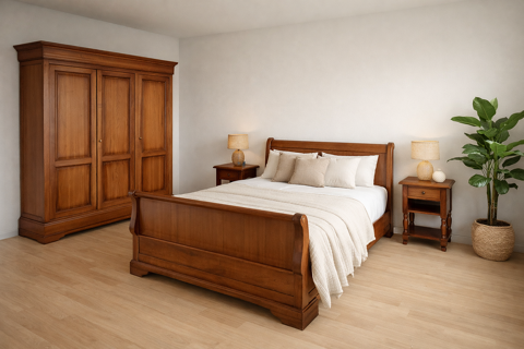 Chambre compl�te en merisier massif ? Style classique chic 350 Firbeix (24)