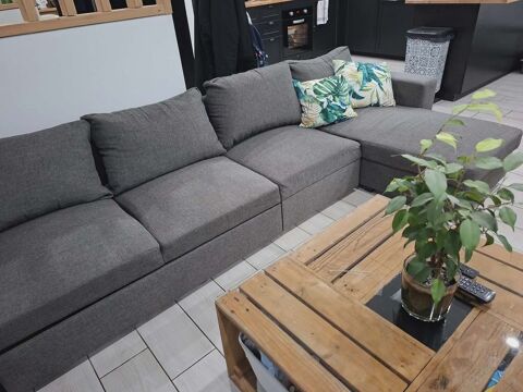 Canap� d'angle tissu gris 280 Fontaine-le-Bourg (76)