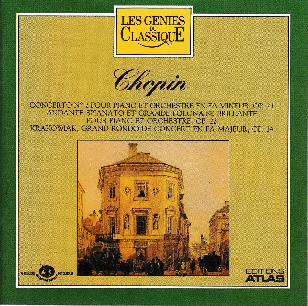 CD Chopin Concerto N&deg;2, Andante Spianato Polonais, Krakowiak CD et vinyles