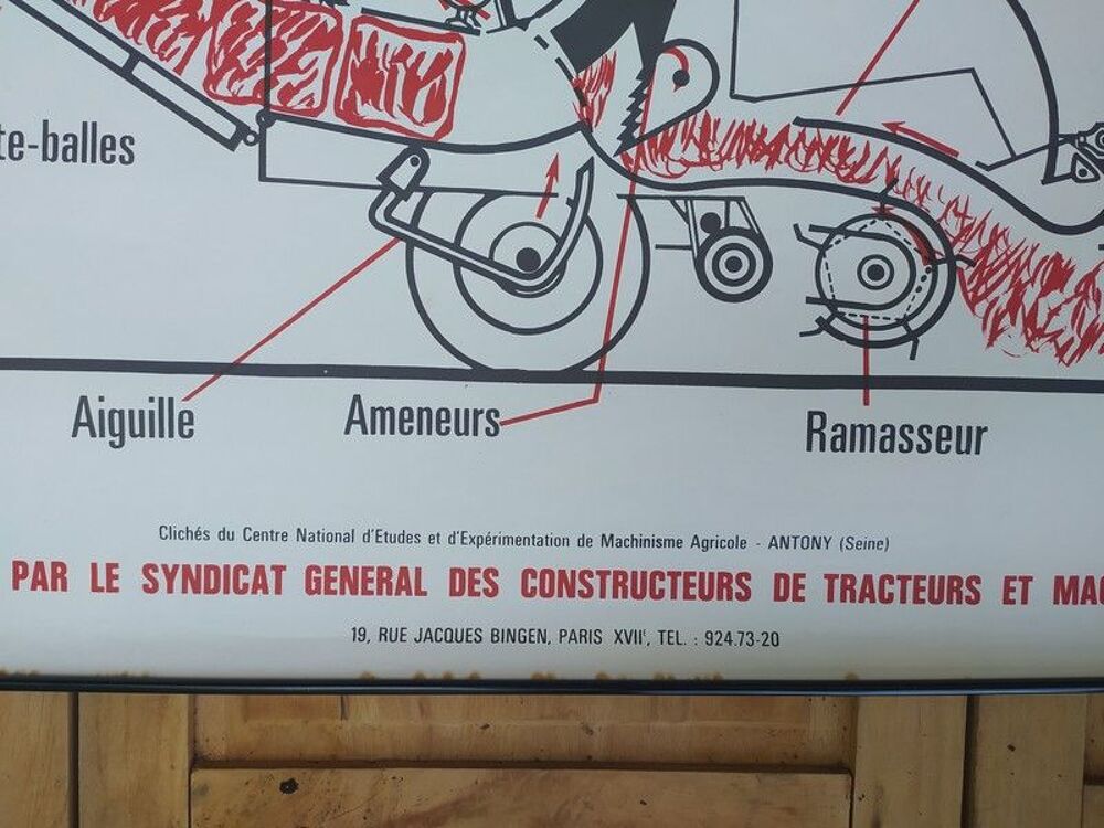 Affiche Agricole Ramasseuse-Presses / Agriculture 
