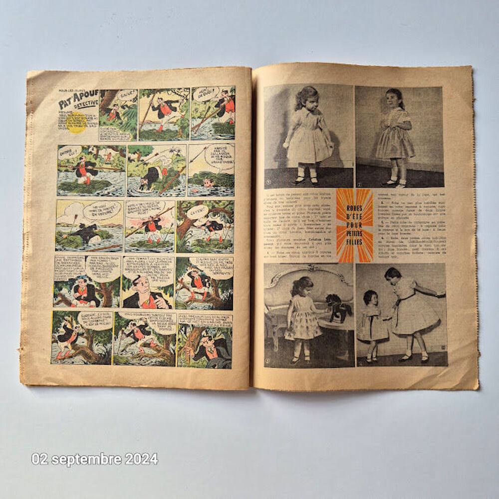 Lot de 4 carnets de chants, le p&egrave;lerin 1954, et 2 carnets de Livres et BD