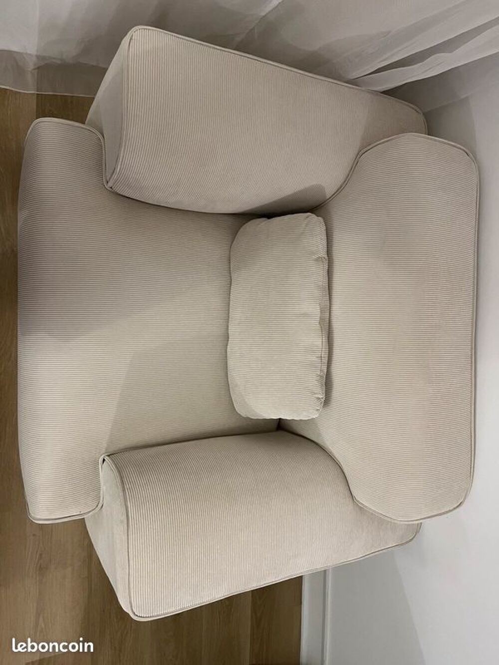 Fauteuil fixe SWEEEK Velours beige Meubles