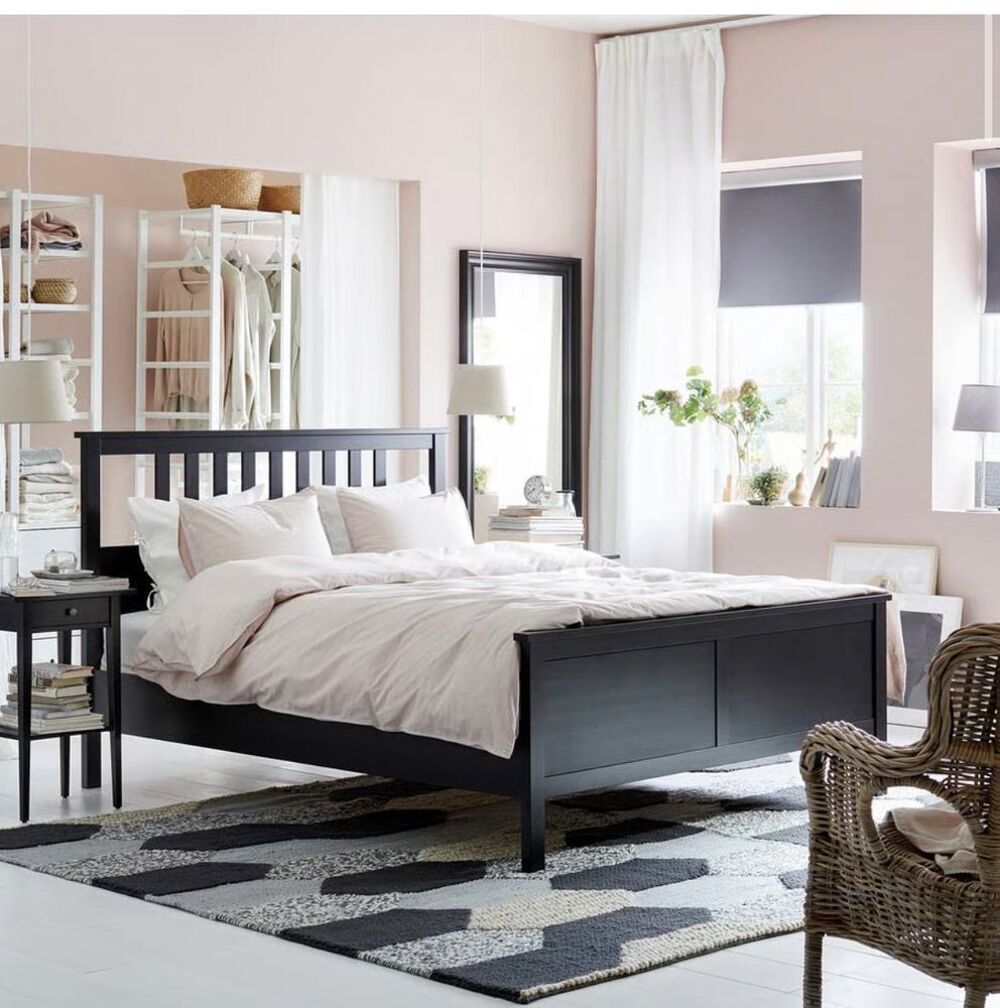 Lit double + dressing IKEA PAX complet (penderies/tiroirs/&eacute;tag&egrave;res) Meubles