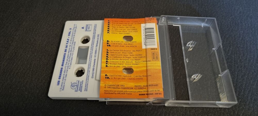 Cassette audio - "Les Grands Moments de la T.S.F." CD et vinyles