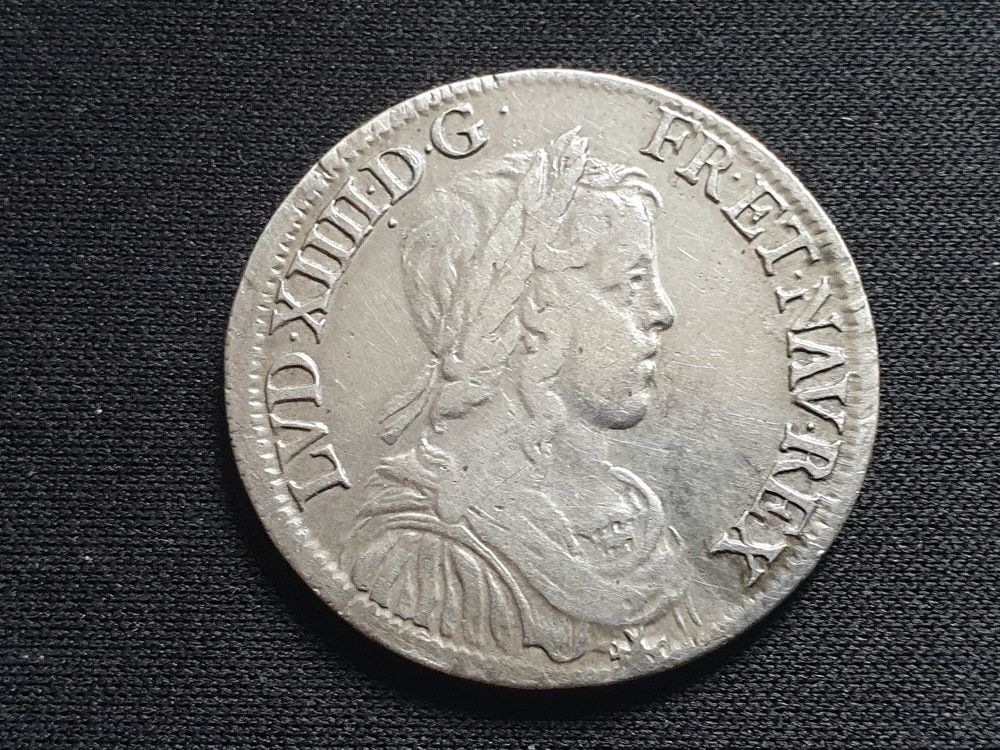Pi&egrave;ce Louis XIV &frac12; &eacute;cu 1651 A 