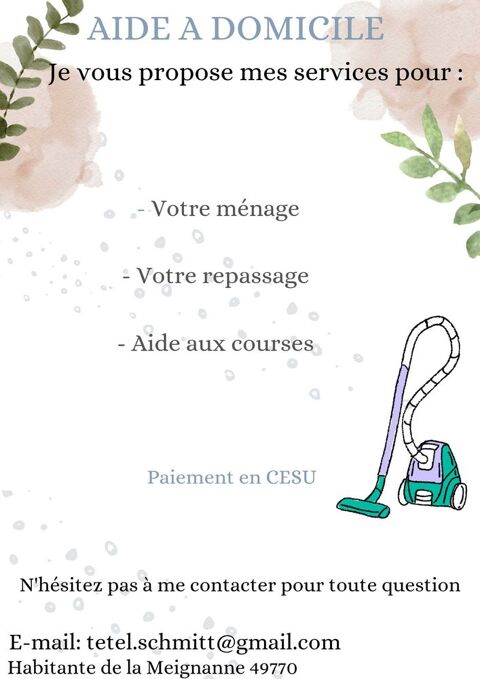 aide    domicile 49770 La meignanne