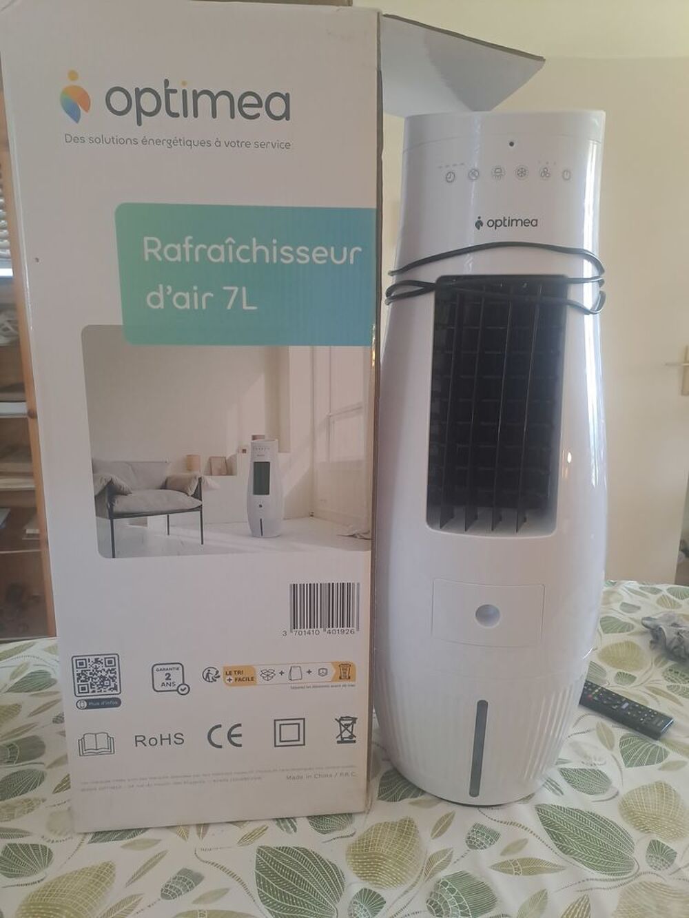 Rafra&icirc;chisseur d'air Optimea ORA-70D blanc 55W Electroménager