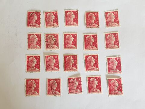 Timbre france Marianne de Muller 15 f 1955- lot 0.80 euro ou 0 Marseille 9 (13)