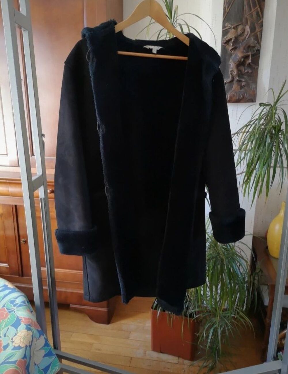 Manteau femme hiver noir T40 Vtements