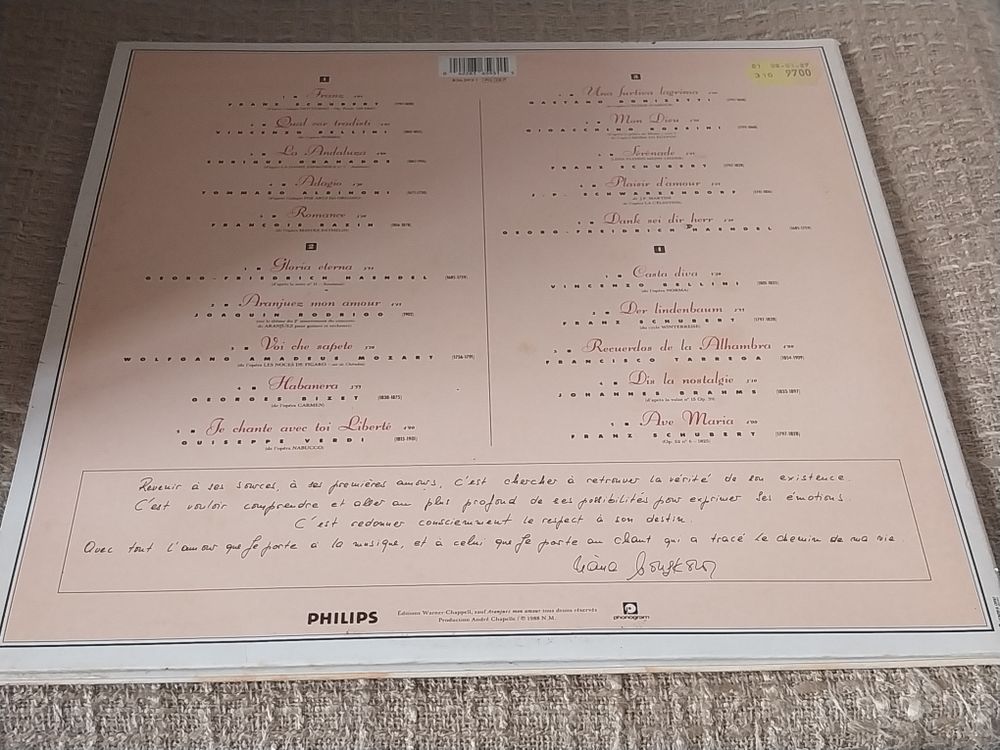 Nana Mouskouri-Classique-Franz-Qual Cor Tradisti-Vinyle CD et vinyles