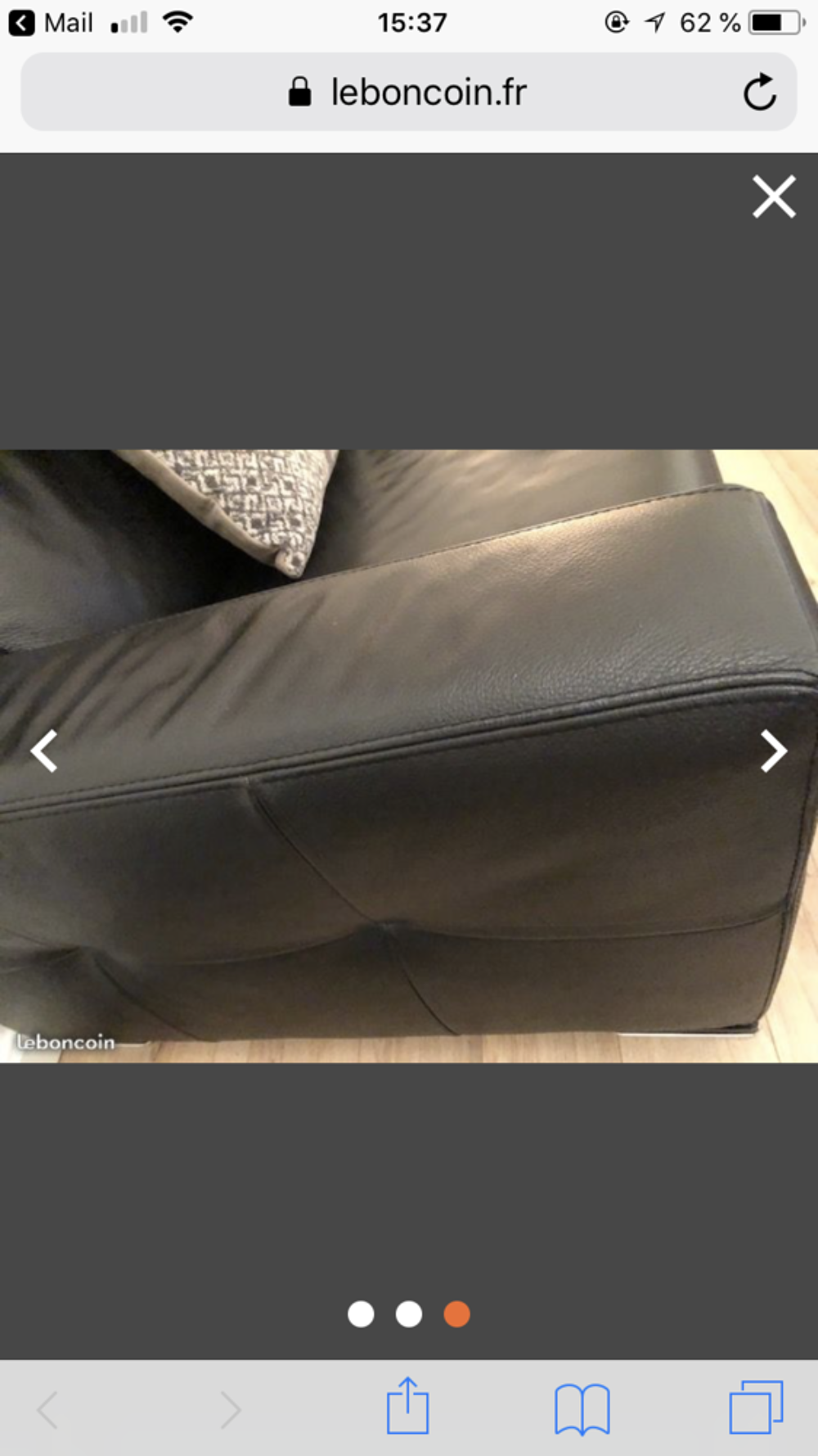 CANAP&Eacute; CONVERTIBLE EN CUIR Meubles