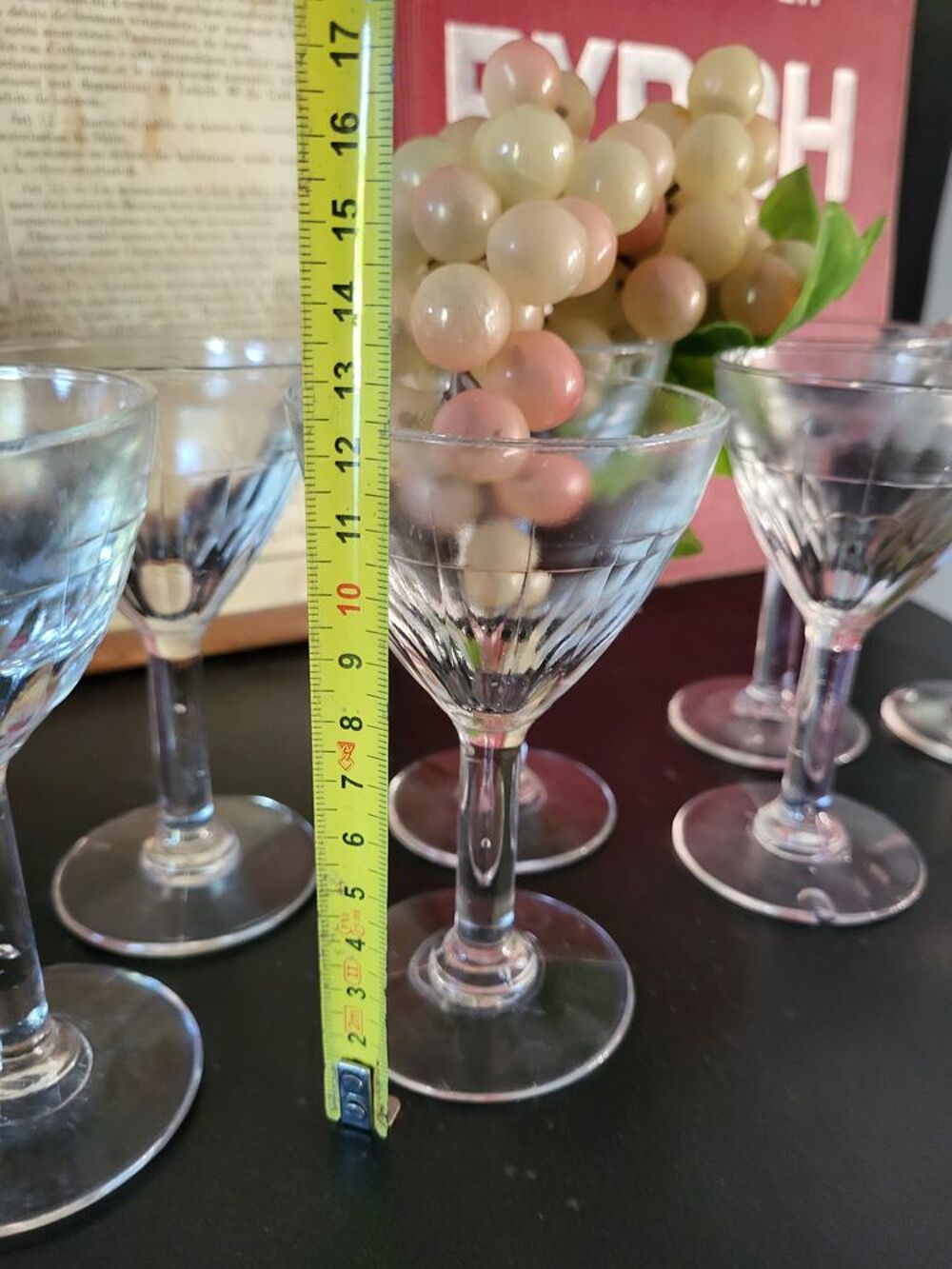 Lot de 7 verres anciens de bistrot ? Esprit Brocante Chic 