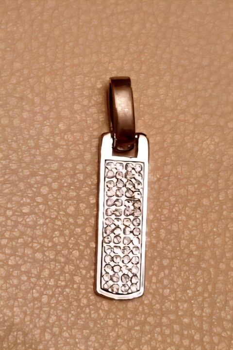 Pendentif argenté et cristaux 5 Oullins (69)