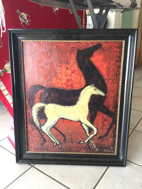 Tableau peinture chevaux 135 Toulouse (31)