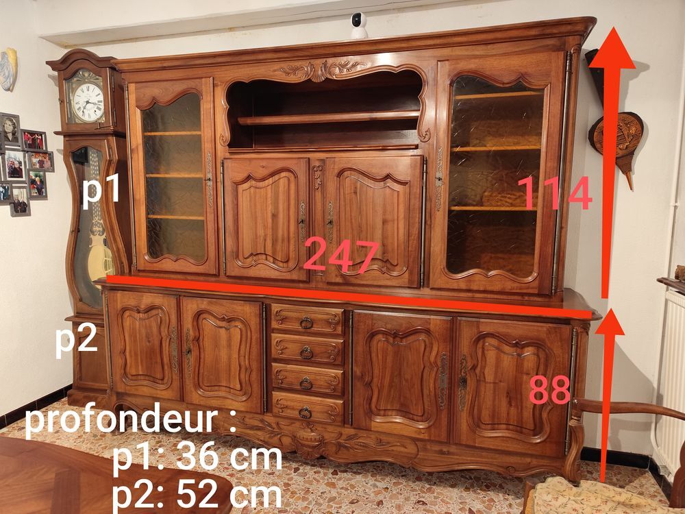 Vaisselier Proven&ccedil;al en Noyer massif Meubles