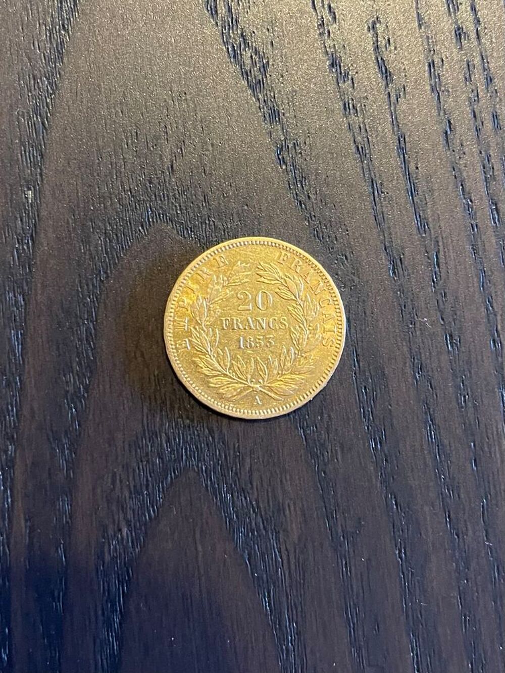 Pi&egrave;ce 20 francs or 1853 Napol&eacute;on III 