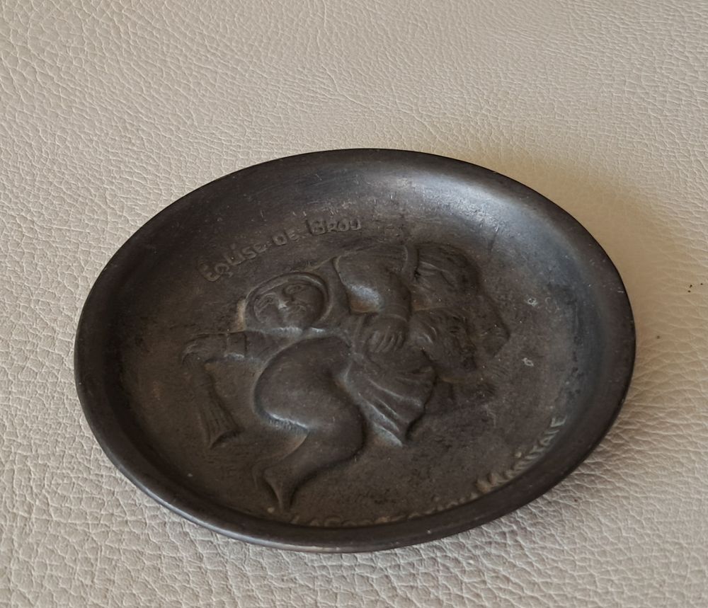 ramasse monnaie coupelle objet de curiosit&eacute; en m&eacute;tal 