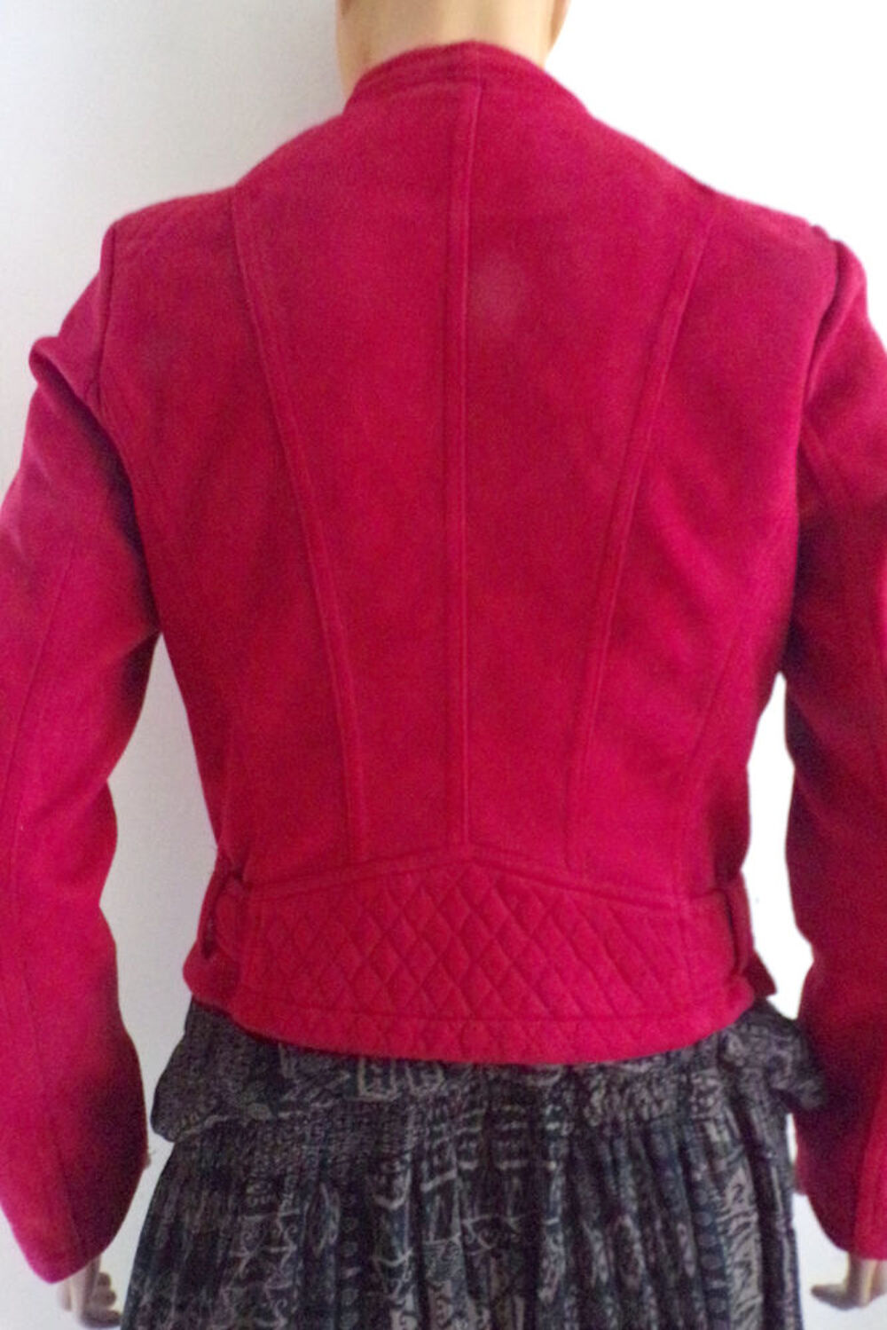 Veste blouson Perfecto rouge Woman Collection taille 40 Vêtements