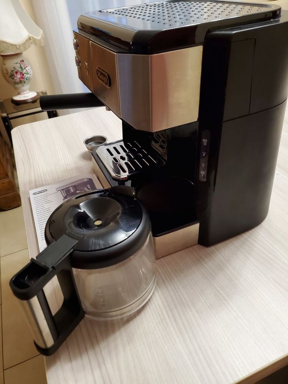 Cafeti&egrave;re verseuse filtre + expresso Delonghi Electroménager