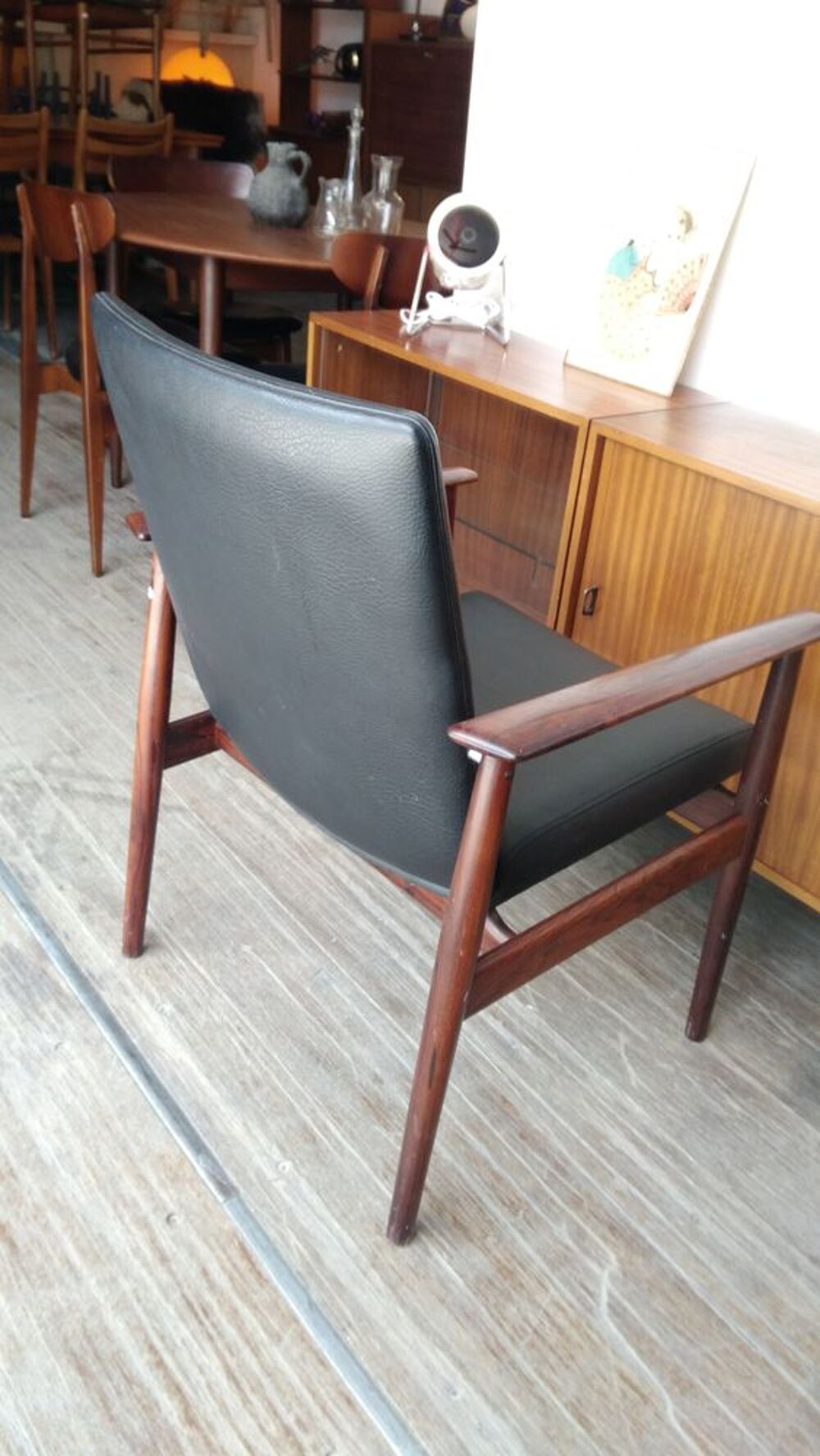 superbe fauteuil scandinave en palissandre vers 1960 Meubles