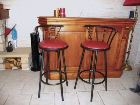  DEUX TABOURETS DE BAR PIVOTANT  b 45 Miramas (13)