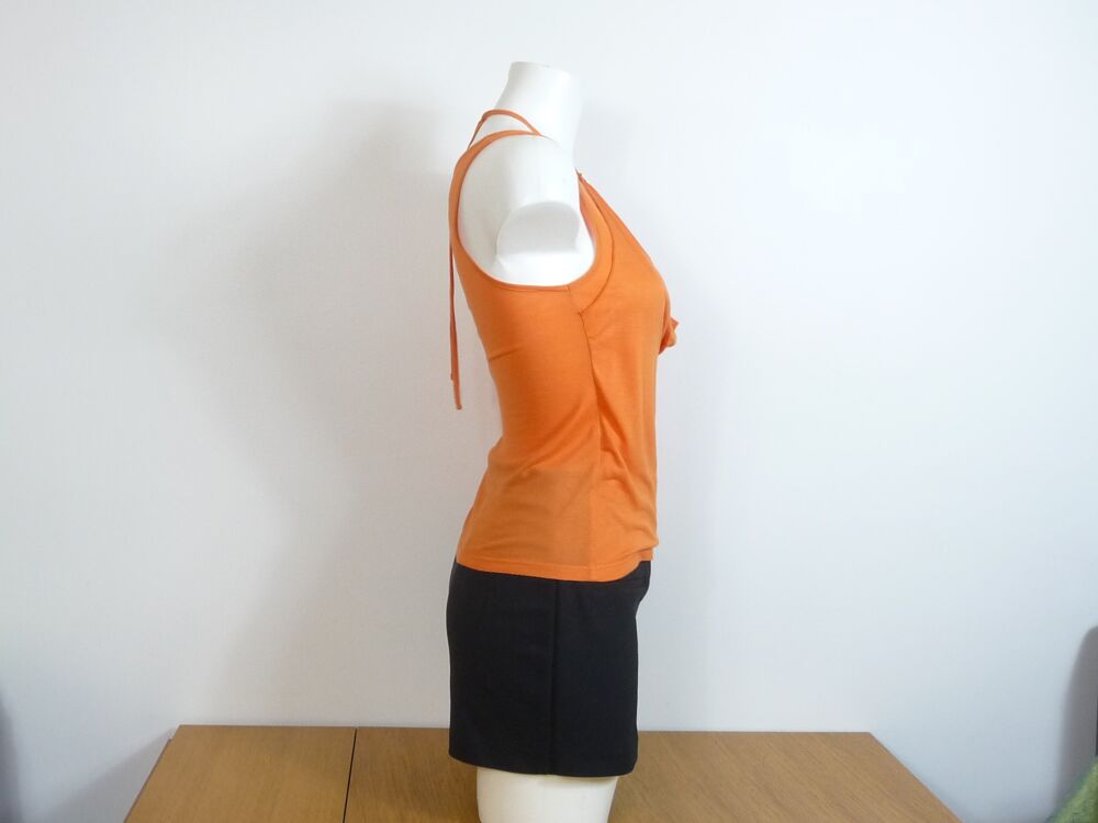 Double Top/ Tee Shirt Orange &agrave; Bretelles- La Redoute Vêtements