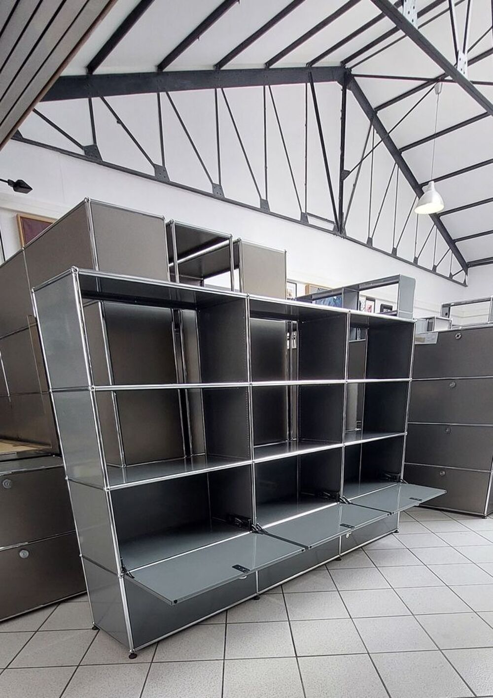 Meuble de rangement usm haller gris moyen Meubles
