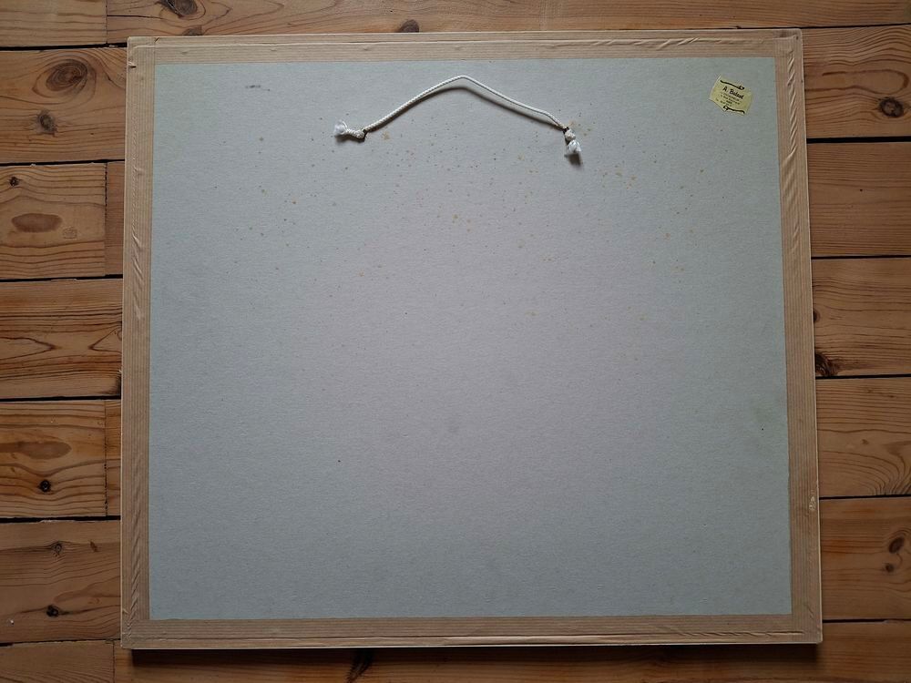 Lithographie de Alain Bonnefoit encadr&eacute;e sign&eacute;e et justifi&eacute;e Décoration